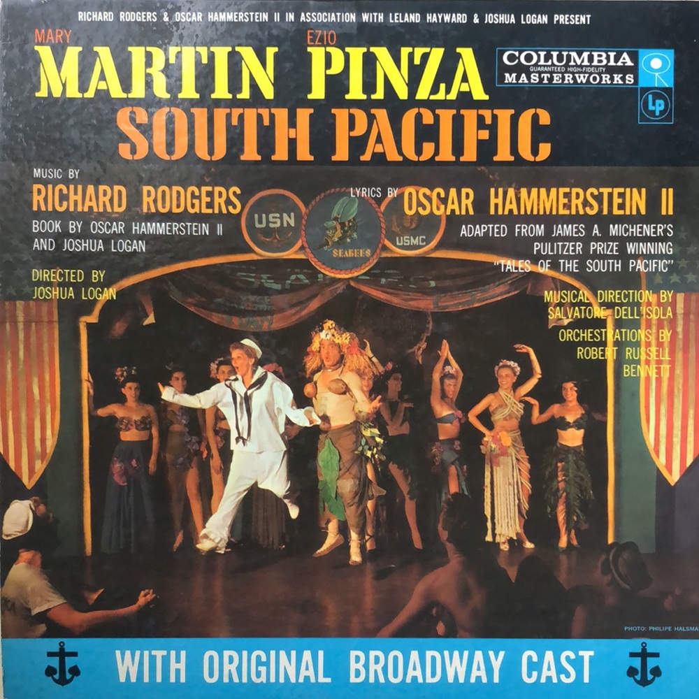 Rodgers & Hammerstein South Pacific Soundtrack Vinyl Lp